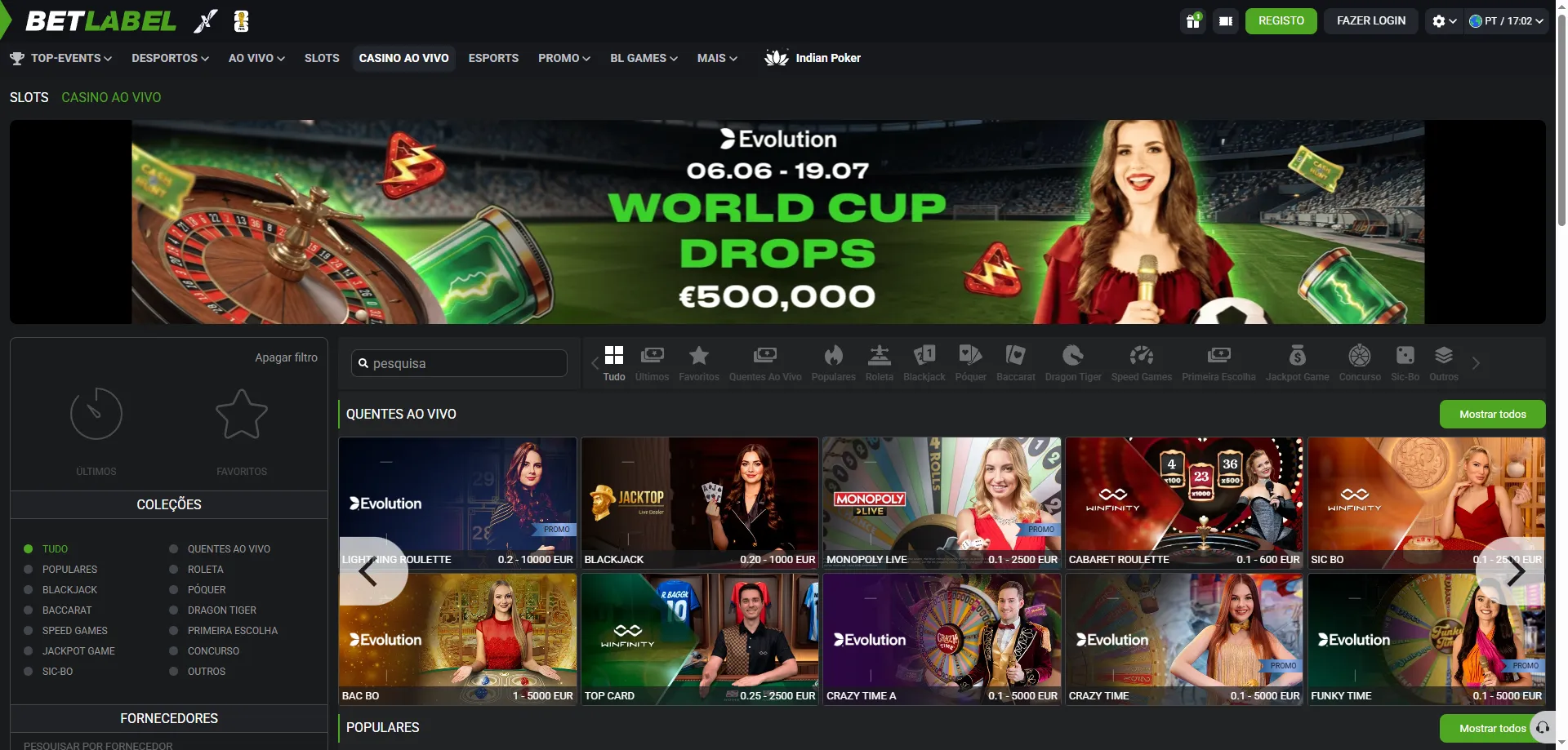 BetLabel Casino Brasil &ndash; vis&atilde;o geral da plataforma de apostas online