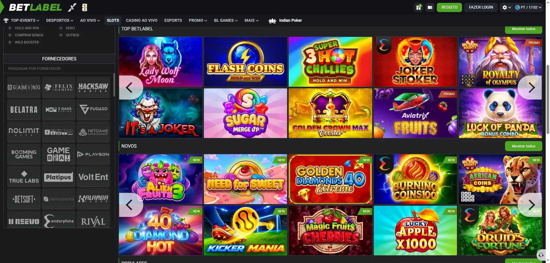 Jogos de cassino no BetLabel Brasil &ndash; slots, roleta e mesas ao vivo